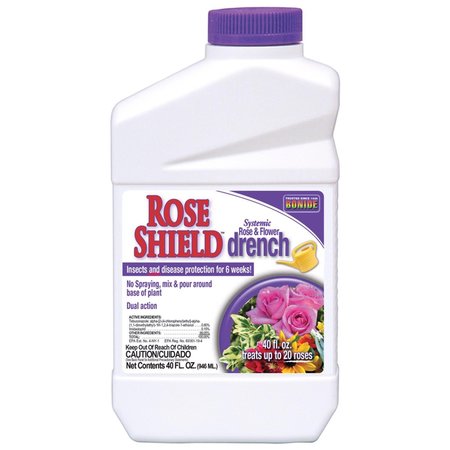 BONIDE PRODUCTS Rose Shield Liquid Systemic Insecticide and Disease Drench 40 oz 947